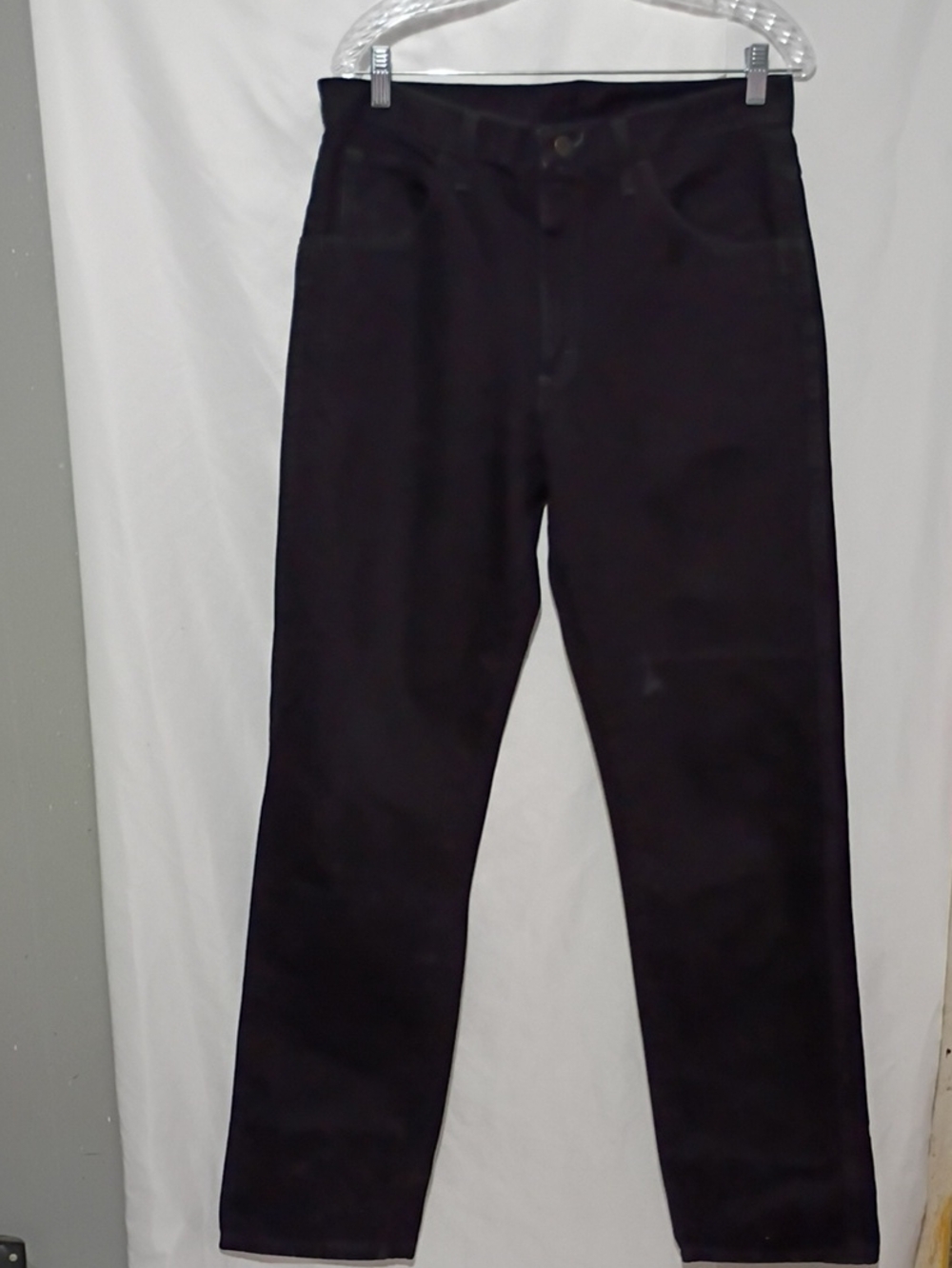 Men's Black Straight-Leg Jeans